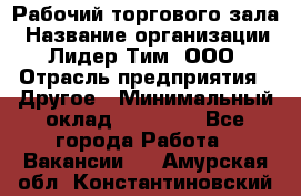 Рабочий торгового зала › Название организации ­ Лидер Тим, ООО › Отрасль предприятия ­ Другое › Минимальный оклад ­ 16 700 - Все города Работа » Вакансии   . Амурская обл.,Константиновский р-н